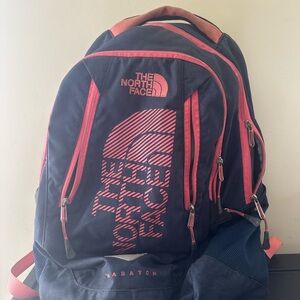 The North Face Wasatch Backpack Blue Pink School Outdoor Hiking Laptop Padded